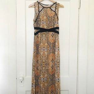 Light and airy geometric dress with cut outs